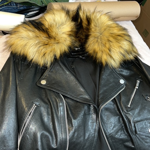 BCBG MAXAZRIA Black leather Jacket - Picture 10 of 10